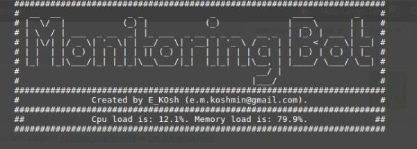 Cómo monitorear tu servidor via Telegram + ThingSpeak