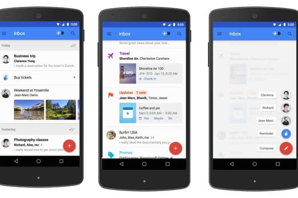 Inbox la nueva app de Gmail de Google se actualiza