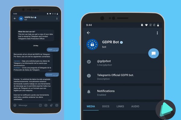 @Gdprbot : El bot oficial de Telegram para ver tus datos y la información de tu cuenta que almacena Telegram