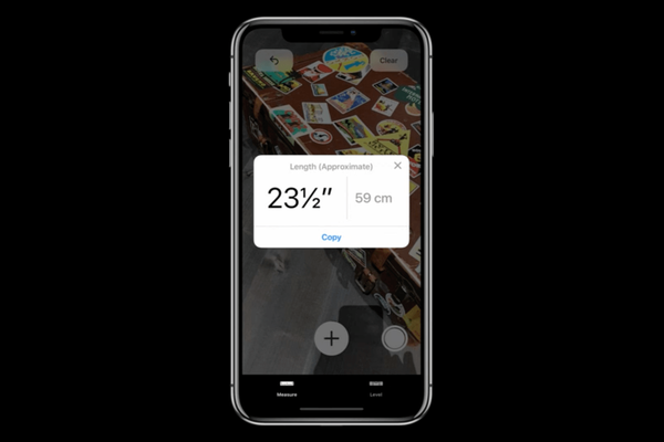 Apple presenta la nueva aplicación parte ARKit Measure que puede detectar automáticamente las dimensiones de los objetos