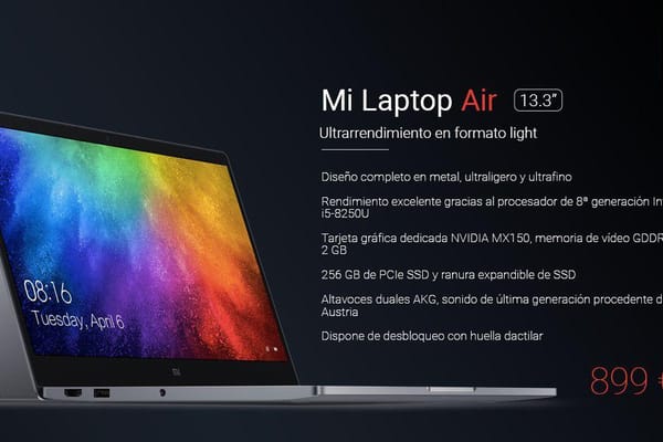 Xiaomi lanza el Mi Laptop Air en España