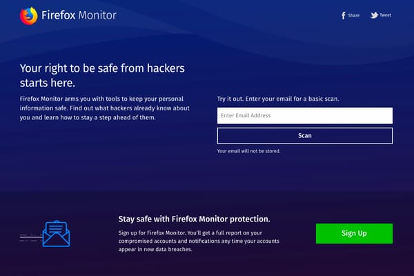 Mozilla lanza oficialmente Firefox Monitor