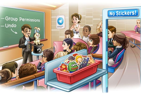 Telegram 5.2: Permisos de Grupo, 200,000 miembros por grupo y más