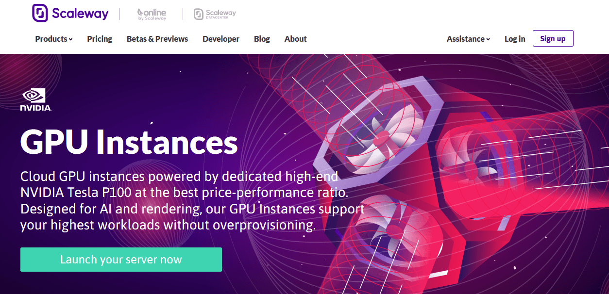 Scaleway lanza instancias de GPU Tesla P100 en la nube por un 1€ cada hora