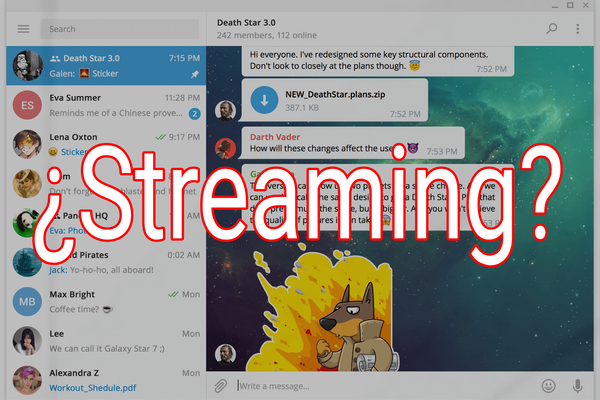 Llega el Streaming a Telegram Desktop 🚀