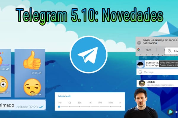 Telegram 5.10: Emojis Animados, Texto Tachado y Subrayado, límites envío mensajes en grupos y más