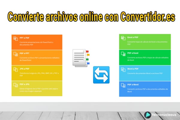 Convierte archivos online con Convertidor.es